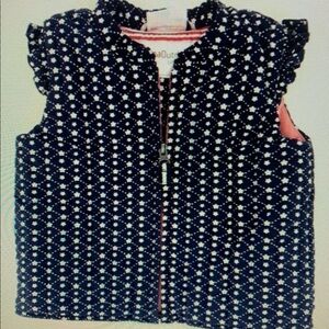 Stylish Kids' Navy and White Patterned Jacket